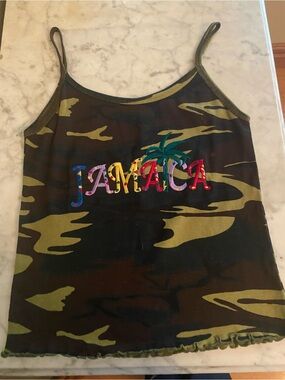 Jamaica Camouflage Graphic Cami